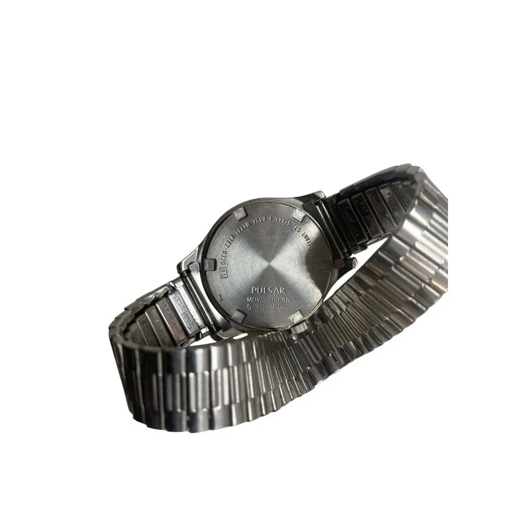 Vintage Pulsar Women's Watch Stretch Band Silver - Picture 9 of 9